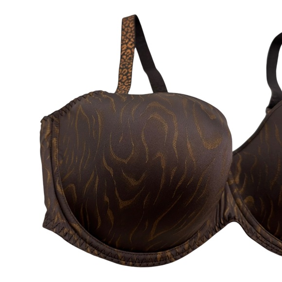 Prima Donna Twist | Penn Station Balcony Bra Brown Zebra Size 40E - Picture 4 of 11